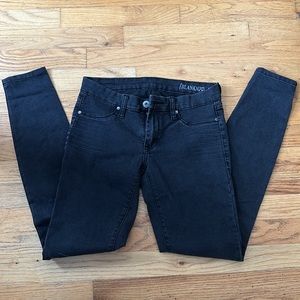 Blank NYC black denim mid rise skinny jeans size 27
